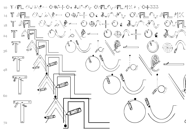 Maternellecolor Graphisme font waterfall